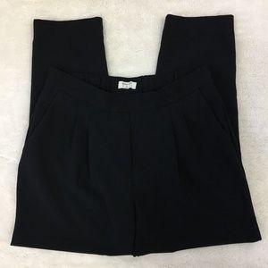 Babaton Crop Pleated Black Pants Size 10